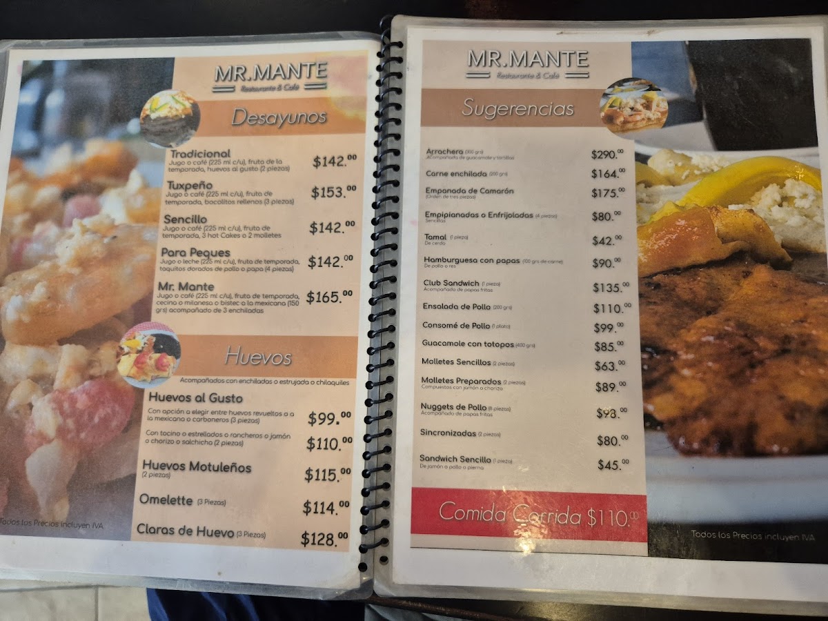 Mr. Mante Menu - Image 1