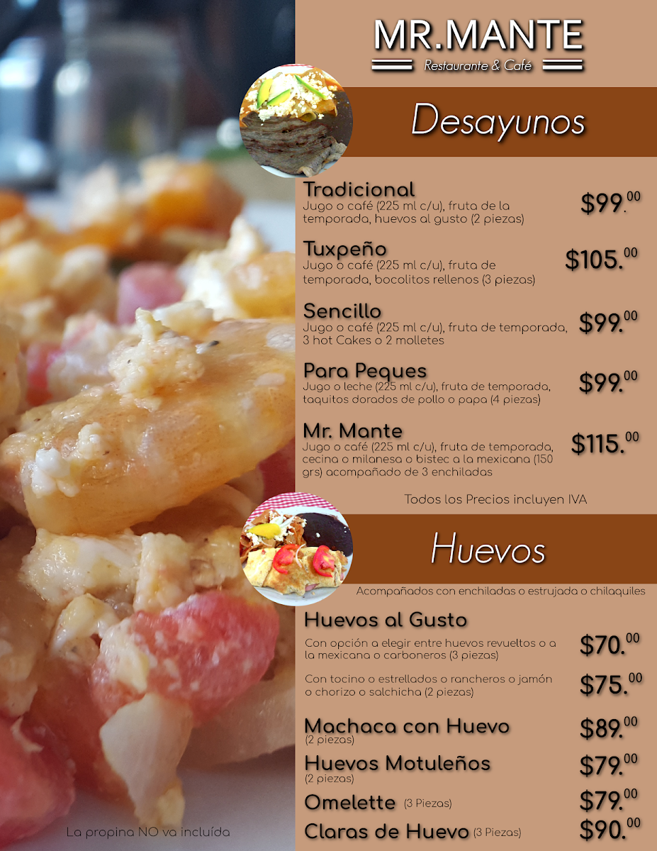 Mr. Mante Menu - Image 2